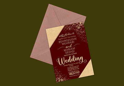 Wedding invitation card design 3d animation branding card couple family graphic design invitation logo motion graphics ui wedding