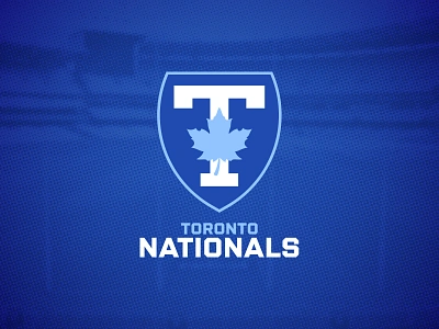 Toronto Nationals afl australian rules football branding crest design football footy graphic design leaf logo maple leaf t toronto vector