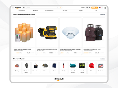 Amazon eCommerce App app branding design figma graphic design illustration logo ui ux vector