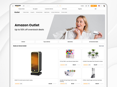 Amazon eCommerce App app branding design figma graphic design illustration logo ui ux vector