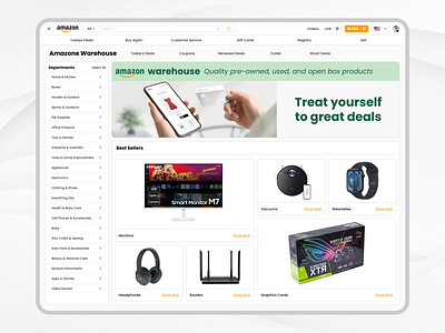 Amazon eCommerce App app branding design figma graphic design illustration logo ui ux vector