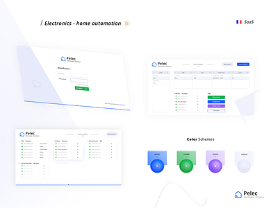 PELEC Saas Dashboard brand branding color schemes dribbble mockup electronics home autiomation graphic design icon set icons designer illustration illustrator ai light dashboard logo logotype minimalist modern design photoshop psd print designer saas b2b senior designer typo typography ui ux ui ux designer web software