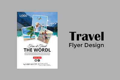 Travel Flyer Design 3d animation branding graphic design logo ui