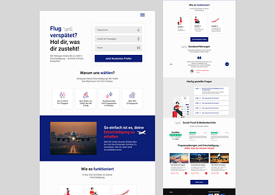 Travel Flight Landing page UI Design airline airline landing page airline website booking flight flight flight delay ui landing page travel