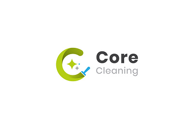 core - cleaning service logo branding bright clean cleaning cleaning service cleanless design icon insect logo mark minimalistic modern timeless