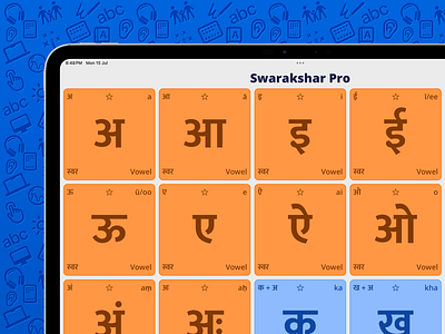 Learn 422+ Devanagari Alphabets with voice-overs alphabet design devanagari education hindi india indic ipad iphone language learn mac marathi mobile sanskrit script typography ui ux