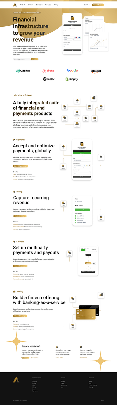 "Seamless Payment Platform Design" figma fintech logo ui website