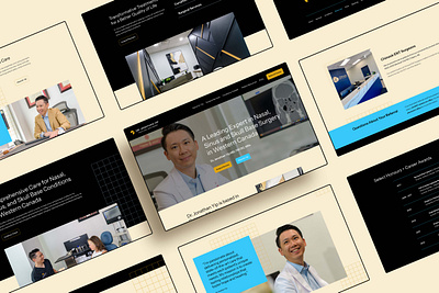 Website perspective mockup for Dr. Jonathan Yip's website. doctor website responsive design ui ux website design wordpress