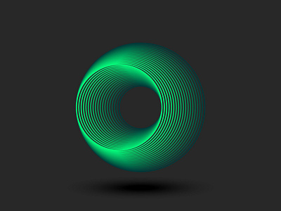 Green ball ball logo circular pattern circular symmetry futuristic art gradient effect green ball green gradient illustration innovative logo lines art logo design parallel lines sphere logo vector visual identity vortex design