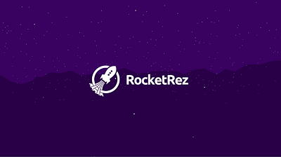 RocketRez - Logo Reveal animation branding graphic design logo motion motion graphics retail rocketrez video