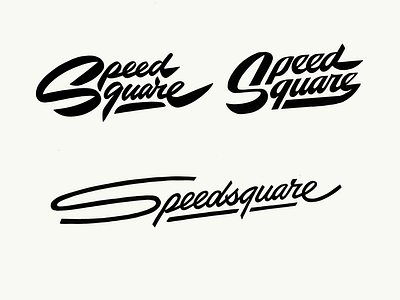 Speedsquare bold branding brushlettering calligraphy custom design flow font identity lettering logo logomaker retro script signature speedsquare type unique visual