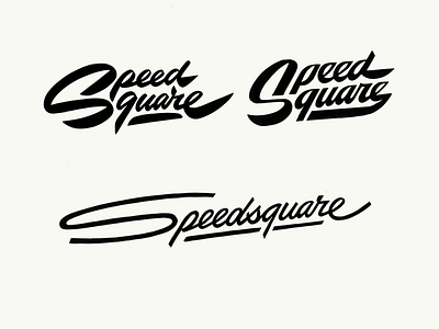 Speedsquare bold branding brushlettering calligraphy custom design flow font identity lettering logo logomaker retro script signature speedsquare type unique visual