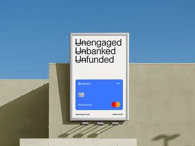 Unbanked - Spentra graphic design