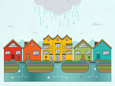 Stormwater Explainer flood florida hurricane infographic neighborhood rain sewage st pete storm storm surge stormwater street tampa bay thunderstorm tropical water