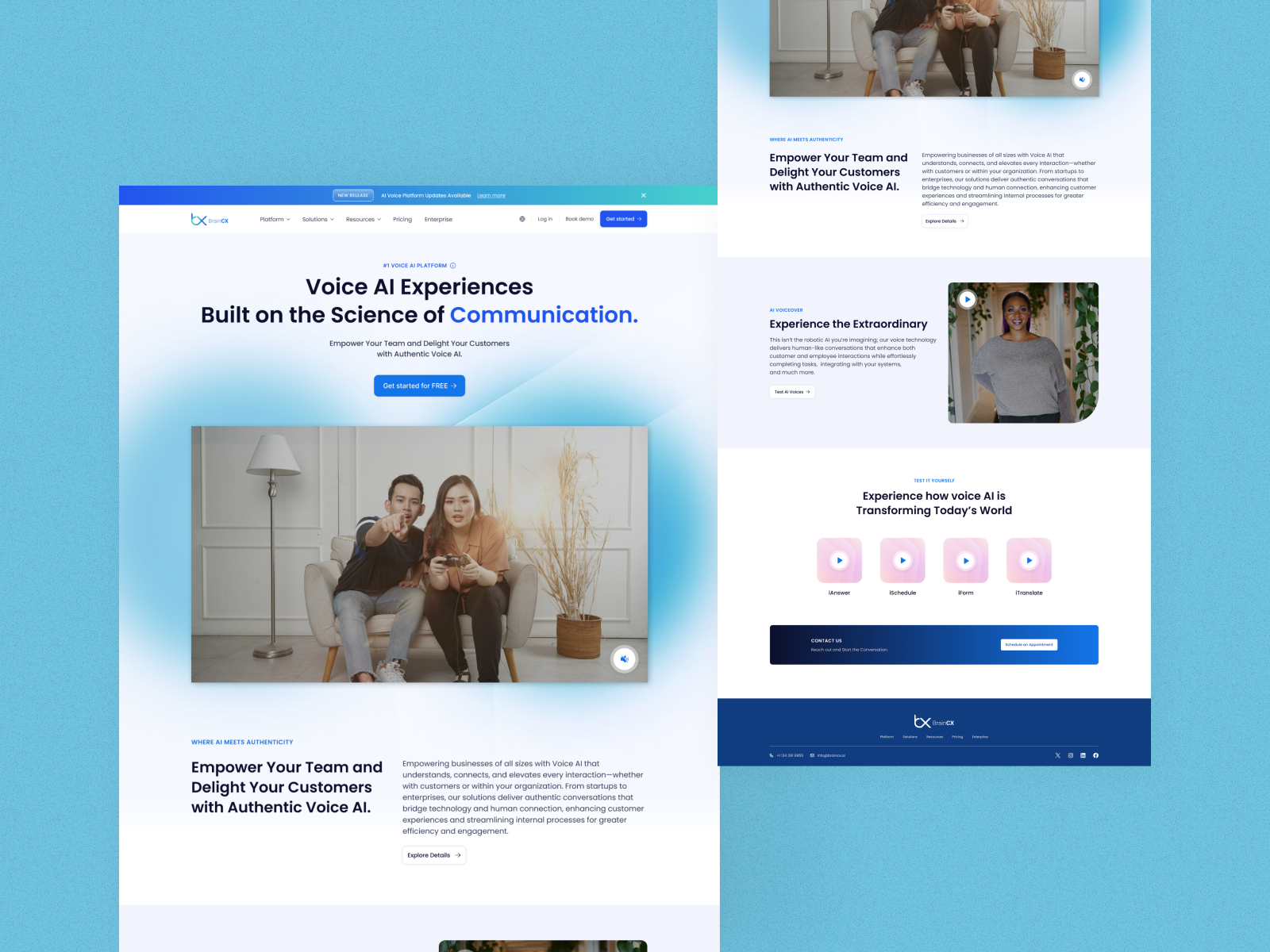 Example service media