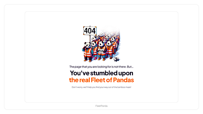 FleetPanda Website Design animation graphic design ui
