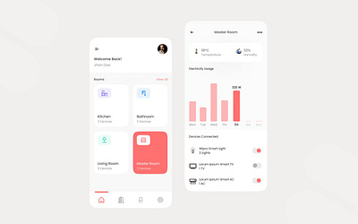 Imagine Controlling appliances via an App! app branding design designer desktop figma iot logo mobile app platform product product design saas screen ui uiux ux uxui webapp