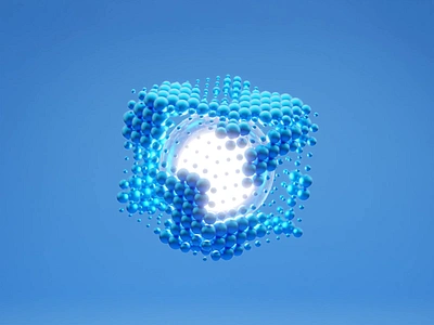 Blender 3D Cube Animation 3d 3d animation animation blender clean design gif mobile motion graphics