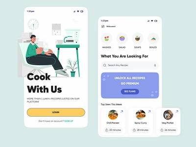 Find your favourite recipe over here. android app app branding design designer figma food app ios app logo mobile app product product design ui uiux ux uxui webapp website