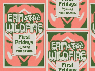 Erin & The Wildfire Residency Gig Poster band flier band flyer band graphic band merch band poster concert poster gig flier gig flyer gig graphic gig poster music flier music flyer music graphic music merch music poster show flier show flyer show graphic show merch show poster