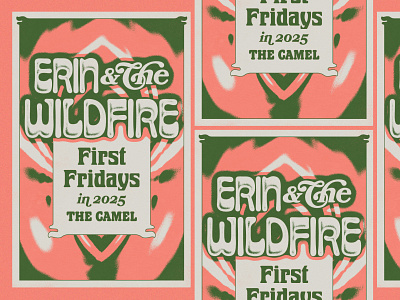 Erin & The Wildfire Residency Gig Poster band flier band flyer band graphic band merch band poster concert poster gig flier gig flyer gig graphic gig poster music flier music flyer music graphic music merch music poster show flier show flyer show graphic show merch show poster