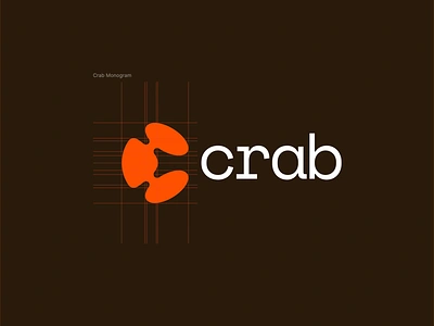 Crab Logo branding logo