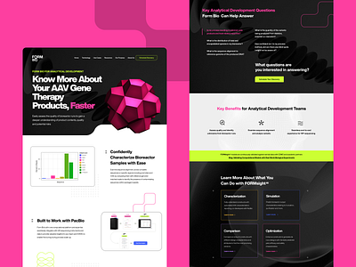 Form Bio Use Case Pages agency bold design scientific startup web design