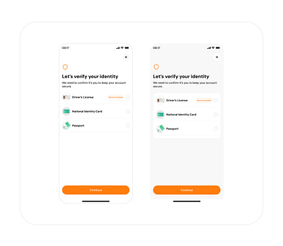 Document Verification Page 🤳 mobile ui ux verification verify