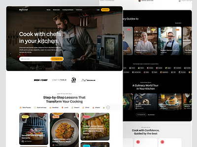 Chef Website chef website clean web cooking cooking website designer framer framer website landingpage recipe recipe app recipe website restaurant app restaurant website web web design webdesign