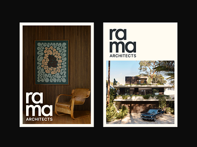 Rama Architects - Concept of a Brand Design architects brand design branding design graphic design identity illustrator logo posters