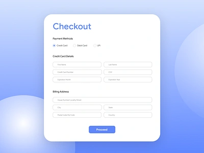 Credit Card Checkout Page/Form branding design graphic design typography ui ux webdesign