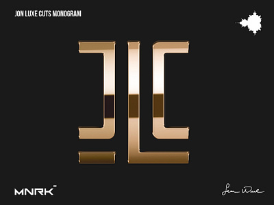 Jon Luxe Cuts | JLC Monogram branding graphic design logo