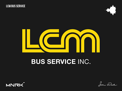 LCM Bus Service | Logo Design branding graphic design logo