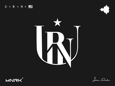 U + N + R + 🇺🇸 Logo Design branding graphic design logo