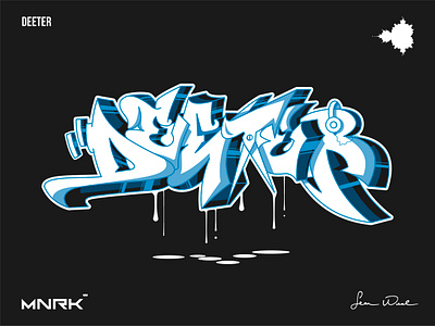 Deeter Graffiti Logo Design branding design graphic design illustration logo vector