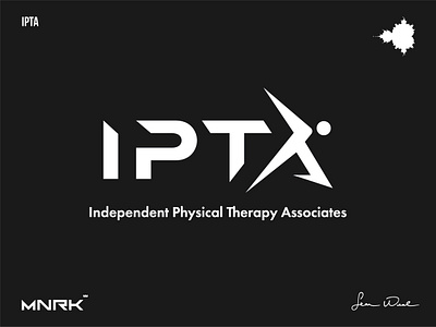 IPTA | Physical Therapy Logo Design branding design graphic design illustration logo typography vector