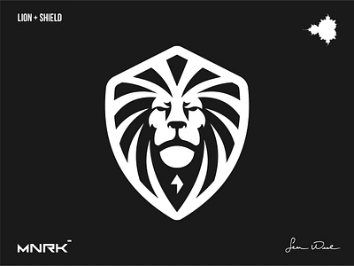 Lion + Shield branding design graphic design illustration logo typography