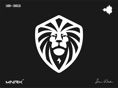 Lion + Shield branding design graphic design illustration logo typography