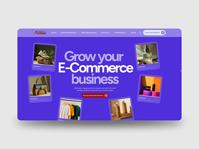 E-Commerce Marketing Landing Page