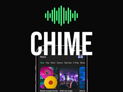 CHIME Music - Mobile App app chime chime music figma graphic design illustrator mobile mobile app music product design ui ux uxui