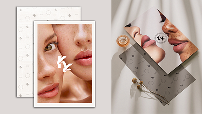 PMU artist rebranding beauty beauy salon beige branding brows eyelashes lips logo makeup minimal pattern type