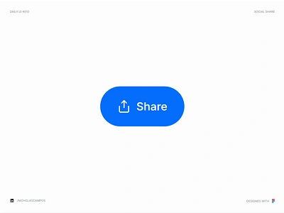 Daily UI #010 - Social Share 010 animation button challenge copy link daily 010 daily ui 010 dailyui dailyuichallenge interaction sharing social social media social share uidesign