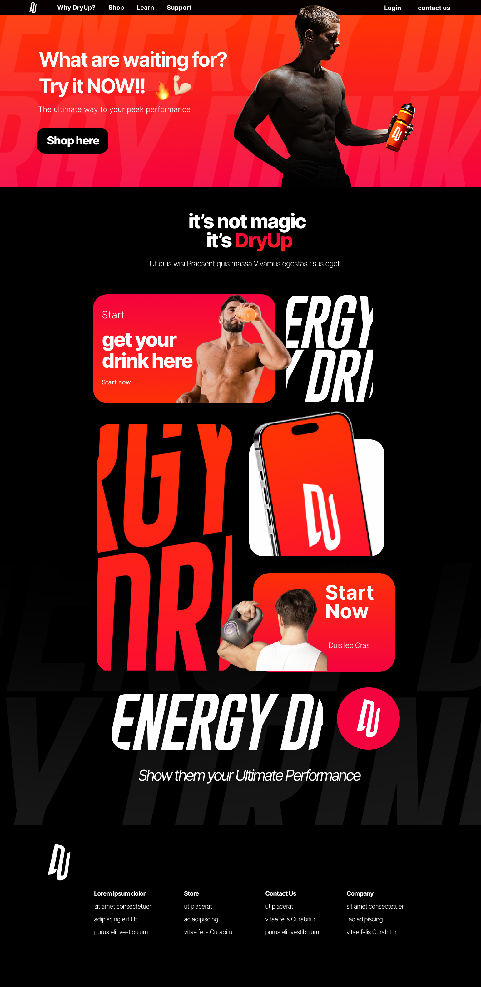 DRYUP UI branding figma logo morocco ui