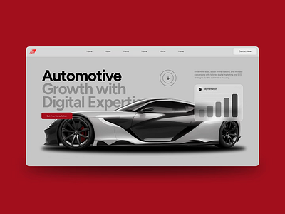 Automotive Marketing Agency Landing Page car marketing