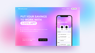 Modern and user-friendly website for a mobile application blockchain crypto graphic design mobileapplication motion graphics ui ux webde webdesign