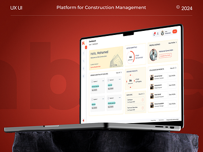 Rabaed - A Platform for Construction Management dashboard design dashboard ui figma saas saas ui ui ui design ui ux ui ux design user experience design user interface design ux design