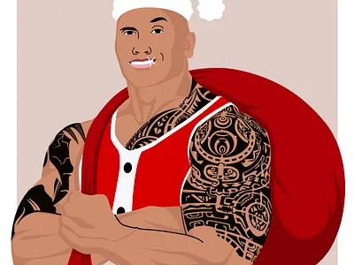 ZOA Energy - Dwanta Claus an design art boxxart branding characterdesign design dwayne the rock johnson graphic design illustration logo zoa