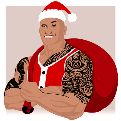 ZOA Energy - Dwanta Claus an design art boxxart branding characterdesign design dwayne the rock johnson graphic design illustration logo zoa