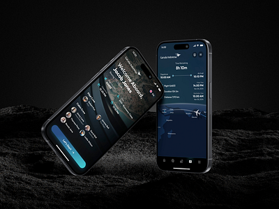 Garuda Indonesia Mobile App - Welcome & Flight info aircraft airlane app design entertainment flight garuda indonesia ife in flight in flight entertainment inflight entertainment ui ui design ux