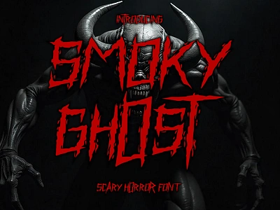 Smoky Ghost – Scary Horror Font advertising blood font branding branding font demon font display font film font graphic design horror font illustration logo font modern font movie font packaging poster font product design scary font spooky font terror font trademark